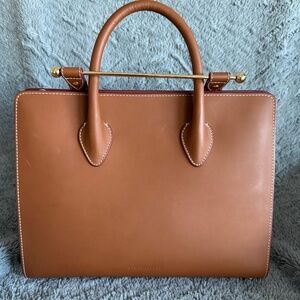 Strathberry Tan Bridle Midi Tote